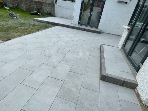 Patio With Newgrange Silver Granite Flags In Templeogue, Dublin (3)