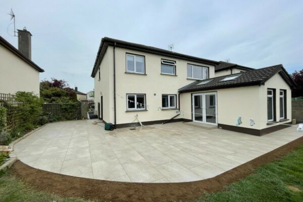 Porcelain tiled patio with steps in kilcock co. kildare 8