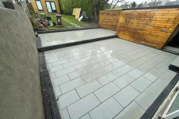 Tiered Newgrange Granite Slabbed Patio In Rathfarnham, Dublin (4)