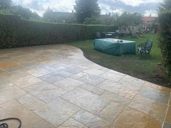 Yellow Limestone Patio In Glasnevin, Dublin (5)