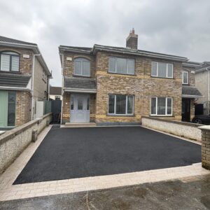 Asphalt Driveway and Granite Cobble Border in Swords, Dublin