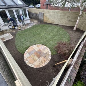 Sandstone patio in Sandymount